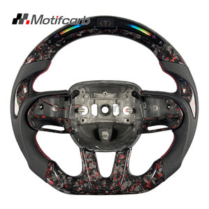 Volante de fibra de carbono forjado a medida para Dodge Charger Challenger SRT Hellcat para Jeep Grand Cherokee Trackhawk 2014-2023 - Product Image 1