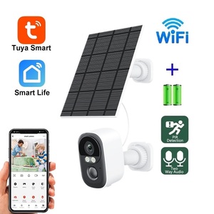 Mini <span class=keywords><strong>Telecamera</strong></span> Tuya con Sistema di Allarme di Sicurezza, PTZ Wireless con Pannello Solare, Visione Notturna per Esterni, Rilevamento PIR, Monitoraggio Intelligente per Casa - Product Image 2