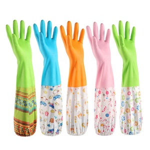 Multi-purpose reusable fancy long Silicone dishwasher household rubber gloves - Product Image 3