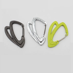 Mosquetón de Aleación de Zinc Premium con Textura de Vetas de Hoja, Ligero y Duradero para Campismo, Senderismo y Viajes al Aire Libre - Product Image 2