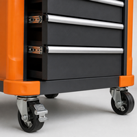 Armoire à tiroirs métallique robuste OEM d'usine, tiroirs verrouillables en acier, roulettes, capacité de charge de 200 kg, garantie de 3 ans, coffre à outils