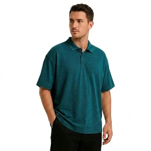 Camiseta polo extragrande para hombre, de corte holgado, manga corta, informal, de color sólido, de algodón suave, para verano, estilo urbano. - Product Image 3