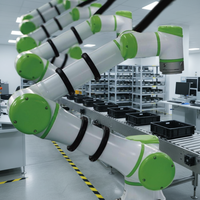 Bras robotique en acier inoxydable à 6 axes, moteur PLC CGXI G6, modèle 6 kg de charge utile, machine industrielle automatique pour l'impression textile et plastique