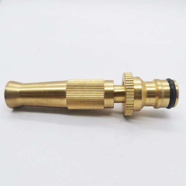 Green Valve High Quality Garden Tool Brass Spiral Nozzle Garden Hose Spray Nozzle