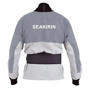 Veste de kayak imperméable respirante pour <span class=keywords><strong>homme</strong></span> et femme, avec double ceinture anti-éclaboussures, idéale pour le paddle, le rafting et les aventures en bateau. - Product Image 6