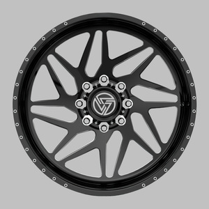 X कस्टम गहरे होंठ जाली पहिया 22x12 24x14 26x16 28 16 28x16 पॉलिश ऑफरोड अलॉय रीम, फोर्ड F150 राम जीएमसी सिल्वरडो पिकअप ट्रक - Product Image 3