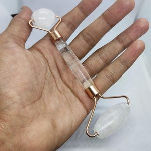 Custom Logo Whitening Face <b>Roller</b> 100% Natural <b>Jade</b> Stone Eye Massager White <b>Jade</b> <b>Roller</b> Package Face Lift Skin - Product Image 3