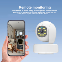 Caméra WiFi PT intelligente Tuya 3MP, caméra de sécurité intérieure 2.4G avec vision nocturne couleur