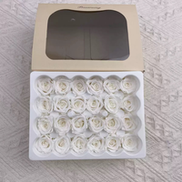 Graad B 1-2 cm Ge conserveerde roosknoppen Mini Eeuwige Roos Kopjes 24 stuks Bloem DIY Materiaal Voor Bruiloft Huis Valentijnsdag Decoratie