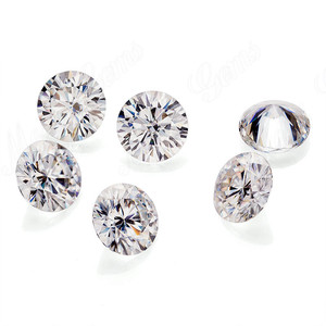 Gemme Sciolte Moissanite Bianca DEF VVS 4.0mm 0.3CT Pietre Sintetiche di Moissanite - Product Image 2