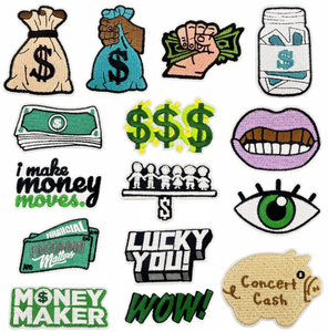 <strong>Dollar</strong> Embroidery Patch Waterproof Canvas Money Bag Banknote Trading Patch - Product Image 1
