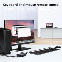 Extensor HDMI KVM de 40 m sobre Cable de Red Ethernet Cat6, Extensor Divisor HDMI PoE 1080P