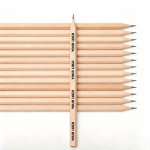 Lápices de Madera Negros al por Mayor, Sencillos, Económicos, Modernos, HB, para Regalo Escolar, Promocionales, Personalizados con Logotipo, Estándar, con Borrador - Product Image 1