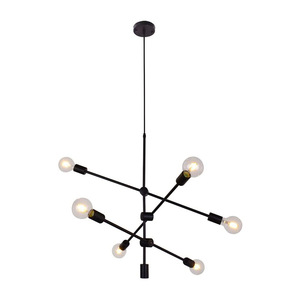 Nouvelle Lampe Suspendue en Fer Forgé Style Rustique, Lustre Métallique en Forme de <span class=keywords><strong>Feuille</strong></span> pour Bar - Product Image 5