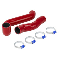 Tuyau de radiateur supérieur et inférieur en silicone BEVINSEE pour BMW E46 M52tu M54 M56 Rouge
