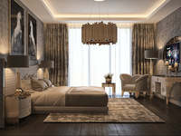 Lit de luxe, vente en gros, ensemble de meubles de chambre d'hôtel, double king size, tissu de luxe, lits rembourrés