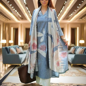 Modest Design Casual Kurta/<b>Kurti</b> for Women Long Sleeve Open Islamic Polyester Breathable Size 4XL Wholesale in Dubai UAE - Product Image 2