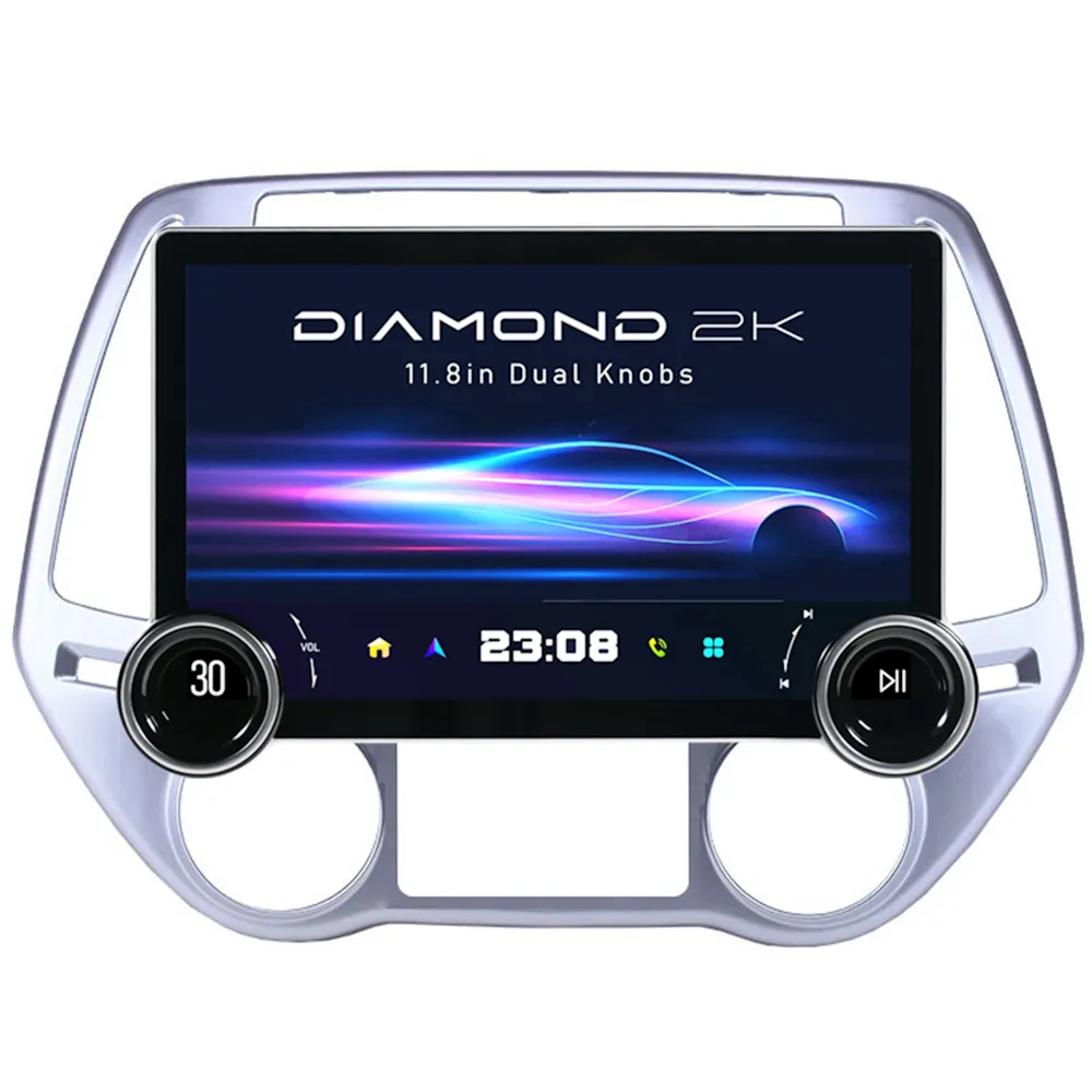 Fábrica atacado carro sistema de áudio 4G DSP Carplay 2 din rádio android carro dvd player para Hyundai i20