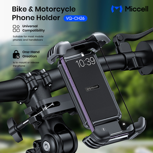 Support de <span class=keywords><strong>téléphone</strong></span> portable pour vélo et moto Miccell, en ABS imperméable, rotation à 360 degrés, réaction à une main - Product Image 3