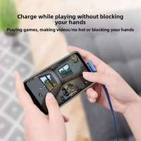 Kabel Data USB Tipe-C 120W Baru, Desain Anyaman Nylon Double-Bend, Konduktor Tembaga Murni untuk Earphone, Ponsel, Kamera, Komputer - Super