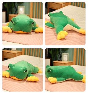Porte-clés en peluche de <span class=keywords><strong>grenouille</strong></span> verte, mini jouets en peluche, meilleure promotion, animal en peluche - Product Image 2