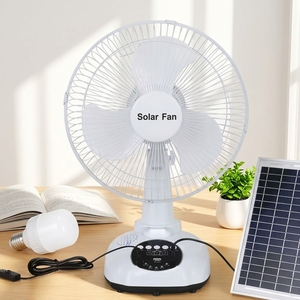 Ventilador de Escritorio <span class=keywords><strong>Solar</strong></span> de 12 Pulgadas con Altavoz Bluetooth HS-T9, Viento Potente, Certificados CE, CB, BV, LVD, ERP, OEM, Recargable - Product Image 4