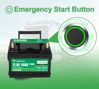 Batterie au lithium automobile OEM 12V 50Ah 60Ah, batterie auto puissante à décharge rapide, batterie LiFePO4 CCA700 pour le démarrage de voiture