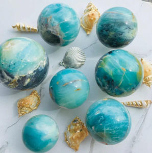 Esfera de Cristal de Calcita Azul del Caribe Natural al por Mayor para Decoración y Sanación - Product Image 2