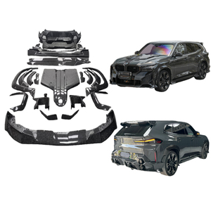 Kit de carrocería MSY de fibra de carbono seca de alta calidad para BMW XM G09 estilo Mansori falda lateral de labio delantero rueda de labio trasero ceja parachoques superior - Product Image 1