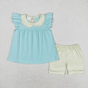 Conjuntos de pantalones cortos de verano coloridos de algodón para niñas, ropa a juego para hermanas - Product Image 5