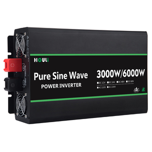 HOULI 24v à 220V 6kva voiture onduleur onde sinusoïdale pure dc <span class=keywords><strong>12v</strong></span> à 110v ac 220v <span class=keywords><strong>6000w</strong></span> 4000W 3000W 2000W 1000W <span class=keywords><strong>convertisseur</strong></span> - Product Image 1