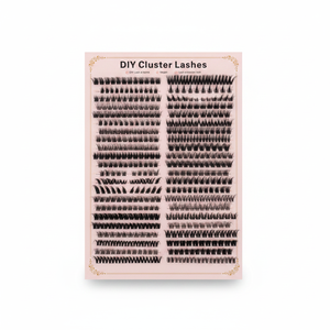 Extensions <span class=keywords><strong>de</strong></span> <span class=keywords><strong>cils</strong></span> individuels DIY en grappe 30D - 100D, grande capacité, courbure C D, <span class=keywords><strong>cils</strong></span> segmentés effet wispy, prix <span class=keywords><strong>de</strong></span> gros - Product Image 6