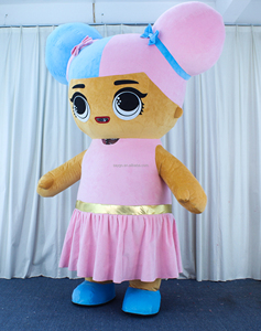 Patron personnalisé en usine bébé chanceux fille en peluche poupées gonflable mascotte costume pour fête gonflable pour patron bébé mascotte mascotte - Product Image 6