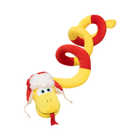 Serpiente del zodiaco chino Tipo de dibujos animados Juguetes suaves para Feliz Año Nuevo Regalo Serpiente de peluche
