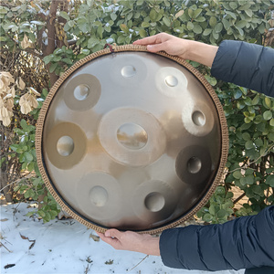Tambor Handpan de 9 notas de color azul, acero inoxidable, 432 440 Hertz, imagen Real del producto, instrumentos personalizados, De Musique <span class=keywords><strong>Hand</strong></span> <span class=keywords><strong>Pan</strong></span> - Product Image 2