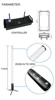 FLYKO Batterie sans fil 360 Pixel Tube IP65 Étanche Rgb Rechargeable Led Tube Light Bar Dj Light Dmx