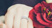 Bague de fiançailles et de mariage en moissanite créée en laboratoire Eternity pour femme, 2,0 carats, 5 pierres, coupe princesse, or, couleur D, VVS1