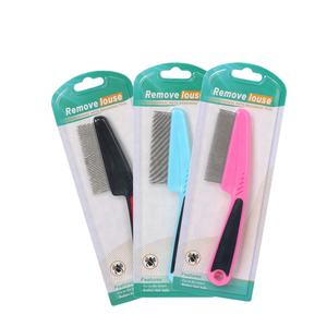 工場卸売ブリスターカード包装 ペット用シラミ・ノミ取りコーム（持ち手付き） - Product Image 6