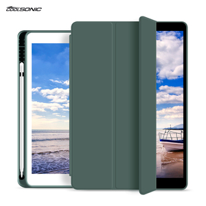 เคสแท็บเล็ตแบบพับสามตอน ทำจากหนัง PU และฝาหลัง PC สำหรับ Samsung Tab S7 และ S8 ขนาด 11 นิ้ว พร้อมช่องใส่ปากกา - Product Image 2
