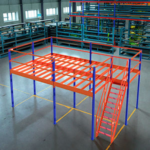 Alta capacidad de <span class=keywords><strong>carga</strong></span> Protección contra la corrosión de acero de 2 capas Almacén Mezzanine Floor Rack - Product Image 2