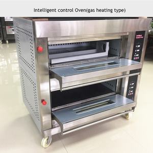 Four à pain industriel à <span class=keywords><strong>gaz</strong></span> à 2 étages et 4 plateaux, four électrique pour biscuits, gâteaux, pizzas - Product Image 3