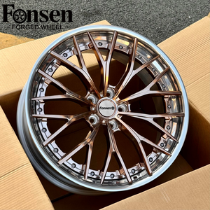 ล้อฟอร์จอะลูมิเนียมแบบกำหนดเอง FONSEN แบบ 2 ชิ้น ขัดเงา 5x120/5x112 PCD ขนาด 17-22 นิ้ว ดีไซน์หลายก้าน - Product Image 4