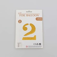 Ballons Chiffres Géants en Aluminium de 40 Pouces Emballés Individuellement (0-9) – Joyeux Anniversaire, Mariage, Décorations de Fête, Grandes Figures, Globos