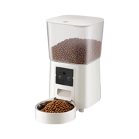 Distributeur de nourriture intelligent pour animaux de compagnie, distributeur automatique de nourriture pour animaux de compagnie avec minuterie, anti-blocage, en plastique de qualité alimentaire, en acier inoxydable, distributeur intelligent de nourriture pour chats pour l'intérieur