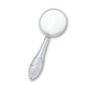 Lente d'Ingrandimento Portatile per Bambini con Manico in Metallo Dorato e Argentato, Ingrandimento 5x 45mm - Product Image 5