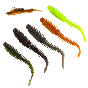 6.5cm 1.1g Lure Bait TPE Floating Anti-thread Needle Tail Soft Bait Surface System <strong>Black</strong> Pit Perch Snakehead Bait - Product Image 1