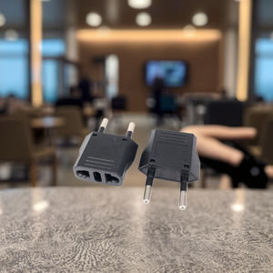 Cadeau de noël Euro vers états-unis amérique japon <span class=keywords><strong>Canada</strong></span> <span class=keywords><strong>adaptateur</strong></span> de prise 2 broches broche européenne ue allemagne France convertisseur 10A <span class=keywords><strong>courant</strong></span> nominal - Product Image 3