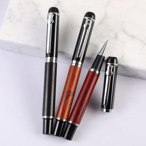 Bolígrafo de Regalo Publicitario Retro Creativo, Bolígrafo de Gel de Madera Maciza con Tacto Pesado, Diseño Orb Sandalwood Metal, Logotipo Impreso para Promociones - Product Image 1