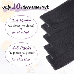 Invisible Tape Hair Extensions 100% <b>Russian</b> Remy Human Hair Cuticle Aligned Ultra Thin Machine Double Weft Seamless Perm-Ready - Product Image 3