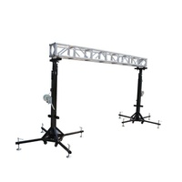 Torre Elevadora de Aluminio para Line Array 300x300mm, Estructura Portátil Triangular Cuadrada para Altavoces, Conciertos, Eventos, Bodas